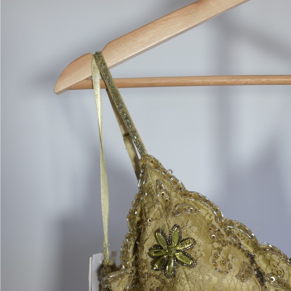 Sue Wong Gold Lace Embellished Dress - Picture 2 of 4